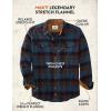 image:imageLegendary Whitetails Mens Long Sleeve Button Down Relaxed Fit Flannel ShirtActive Cobalt Carbon Plaid