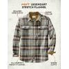 image:imageLegendary Whitetails Mens Long Sleeve Button Down Relaxed Fit Flannel ShirtLight Sequoia Sky Plaid