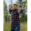 image:imageLegendary Whitetails Mens Long Sleeve Button Down Relaxed Fit Flannel ShirtPeace Navy Melange