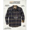 image:imageLegendary Whitetails Mens Long Sleeve Button Down Relaxed Fit Flannel ShirtPeace Navy Melange