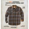 image:imageLegendary Whitetails Mens Long Sleeve Button Down Relaxed Fit Flannel ShirtReal Chocolate Melange