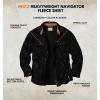 image:imageLegendary Whitetails Mens Long Sleeve Fleece Button Up Heavyweight ShirtBlack Embossed