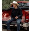 image:imageLegendary Whitetails Mens Long Sleeve Fleece Button Up Heavyweight ShirtBlack Embossed