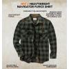 image:imageLegendary Whitetails Mens Long Sleeve Fleece Button Up Heavyweight ShirtNight Forest Plaid Green