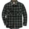 image:imageLegendary Whitetails Mens Long Sleeve Fleece Button Up Heavyweight ShirtNight Forest Plaid Green