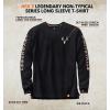 image:imageLegendary Whitetails Mens Long Sleeve TShirt Preshrunk 100 Heavyweight Cotton Graphic TeeBlack