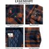 image:imageLegendary Whitetails Mens Plaid Flannel Shirt Jacket Quilted with Hood Polyfill Insulated ShacketAncient Bison Plaid