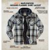 image:imageLegendary Whitetails Mens Plaid Flannel Shirt Jacket Quilted with Hood Polyfill Insulated ShacketBlue Dusk Plaid