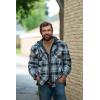image:imageLegendary Whitetails Mens Plaid Flannel Shirt Jacket Quilted with Hood Polyfill Insulated ShacketBlue Dusk Plaid