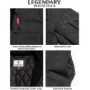 image:imageLegendary Whitetails Mens Plaid Flannel Shirt Jacket Quilted with Hood Polyfill Insulated ShacketCharcoal Heather