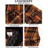 image:imageLegendary Whitetails Mens Plaid Flannel Shirt Jacket Quilted with Hood Polyfill Insulated ShacketDeer Shed Plaid