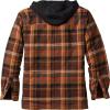 image:imageLegendary Whitetails Mens Plaid Flannel Shirt Jacket Quilted with Hood Polyfill Insulated ShacketDeer Shed Plaid