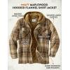 image:imageLegendary Whitetails Mens Plaid Flannel Shirt Jacket Quilted with Hood Polyfill Insulated ShacketDurango Plaid