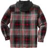 image:imageLegendary Whitetails Mens Plaid Flannel Shirt Jacket Quilted with Hood Polyfill Insulated ShacketLocomotive Plaid