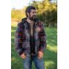 image:imageLegendary Whitetails Mens Plaid Flannel Shirt Jacket Quilted with Hood Polyfill Insulated ShacketLocomotive Plaid