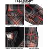 image:imageLegendary Whitetails Mens Plaid Flannel Shirt Jacket Quilted with Hood Polyfill Insulated ShacketLocomotive Plaid