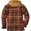 image:imageLegendary Whitetails Mens Plaid Flannel Shirt Jacket Quilted with Hood Polyfill Insulated ShacketMaplewood Brown Plaid