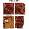 image:imageLegendary Whitetails Mens Plaid Flannel Shirt Jacket Quilted with Hood Polyfill Insulated ShacketMaplewood Brown Plaid
