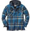 image:imageLegendary Whitetails Mens Plaid Flannel Shirt Jacket Quilted with Hood Polyfill Insulated ShacketSlate Hatchet Blue Plaid