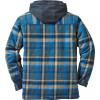 image:imageLegendary Whitetails Mens Plaid Flannel Shirt Jacket Quilted with Hood Polyfill Insulated ShacketSlate Hatchet Blue Plaid