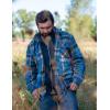 image:imageLegendary Whitetails Mens Plaid Flannel Shirt Jacket Quilted with Hood Polyfill Insulated ShacketSlate Hatchet Blue Plaid