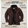 image:imageLegendary Whitetails Mens Plaid Flannel Shirt Jacket Quilted with Hood Polyfill Insulated ShacketSwamp Heather