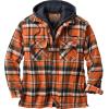 image:imageLegendary Whitetails Mens Plaid Flannel Shirt Jacket Quilted with Hood Polyfill Insulated ShacketTomahawk Plaid