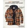 image:imageLegendary Whitetails Mens Plaid Flannel Shirt Jacket Quilted with Hood Polyfill Insulated ShacketTomahawk Plaid