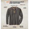 image:imageLegendary Whitetails Mens Recluse Henley Long Sleeve ShirtCharcoal