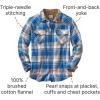 image:imageLegendary Whitetails Mens Shotgun Western Flannel ShirtLiberty Blue Range Plaid