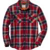 image:imageLegendary Whitetails Mens Thermal Lined Shirt Jacket Plaid Flannel Polyfill InsulatedBarnwood Red Twig Plaid