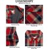 image:imageLegendary Whitetails Mens Thermal Lined Shirt Jacket Plaid Flannel Polyfill InsulatedBarnwood Red Twig Plaid