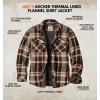 image:imageLegendary Whitetails Mens Thermal Lined Shirt Jacket Plaid Flannel Polyfill InsulatedCedarwood Plaid