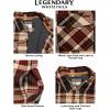 image:imageLegendary Whitetails Mens Thermal Lined Shirt Jacket Plaid Flannel Polyfill InsulatedCedarwood Plaid