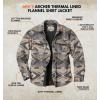 image:imageLegendary Whitetails Mens Thermal Lined Shirt Jacket Plaid Flannel Polyfill InsulatedDesert Dune
