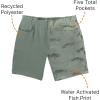 image:imageLegendary Whitetails Mens Water Activated Fish Print 9 Inch Inseam BoardshortBlue Spruce