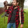 image:imageLegendary Whitetails Mens Wool Blend Jacket Quilted Satin Insulated Sleeves Sherpa LinedBuffalo Plaid