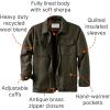 image:imageLegendary Whitetails Mens Wool Blend Jacket Quilted Satin Insulated Sleeves Sherpa LinedFoggy Ridge