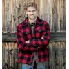 image:imageLegendary Whitetails Mens Wool Blend Jacket Quilted Satin Insulated Sleeves Sherpa LinedGolden Night Plaid