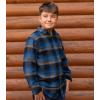 image:imageLegendary Whitetails Unisex Kids Lumberjack Flannel Long Sleeve Button Down ShirtCobalt Plaid