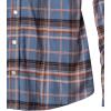 image:imageLegendary Whitetails Womens Hooded Heavyweight Stretch Flannel Button Up ShirtBlue Lagoon Plaid