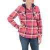 image:imageLegendary Whitetails Womens Hooded Heavyweight Stretch Flannel Button Up ShirtFusion Plaid