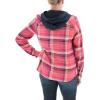 image:imageLegendary Whitetails Womens Hooded Heavyweight Stretch Flannel Button Up ShirtFusion Plaid