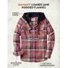 image:imageLegendary Whitetails Womens Hooded Heavyweight Stretch Flannel Button Up ShirtFusion Plaid
