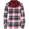 image:imageLegendary Whitetails Womens Hooded Heavyweight Stretch Flannel Button Up ShirtManhattan Plaid