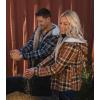 image:imageLegendary Whitetails Womens Hooded Shacket With Drawstring Hood Berber Lined Shirt JacketLake Cabin Plaid