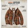 image:imageLegendary Whitetails Womens Hooded Shacket With Drawstring Hood Berber Lined Shirt JacketLake Cabin Plaid