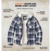 image:imageLegendary Whitetails Womens Hooded Shacket With Drawstring Hood Berber Lined Shirt JacketMidnight Moon Plaid