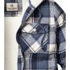 image:imageLegendary Whitetails Womens Hooded Shacket With Drawstring Hood Berber Lined Shirt JacketMidnight Moon Plaid