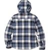 image:imageLegendary Whitetails Womens Hooded Shacket With Drawstring Hood Berber Lined Shirt JacketMidnight Moon Plaid